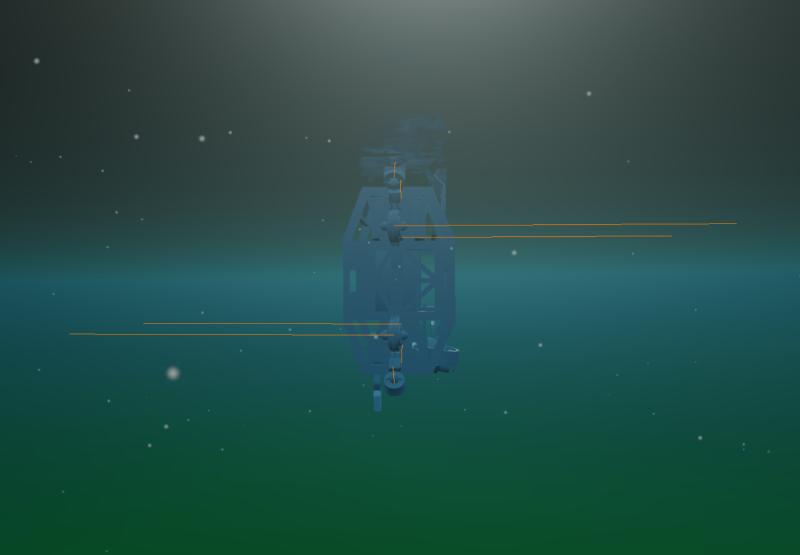 AUV at 90° pitch experiencing no gimbal lock